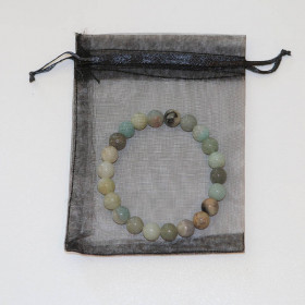 Bracelet Amazonite 8mm | Pierre Naturelle Apaisante